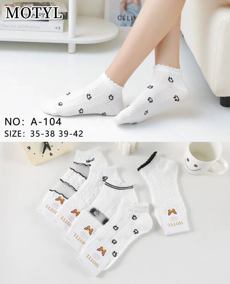 Skarpety damskie Roz 35-42, Mix kolor Paczka 40 szt
